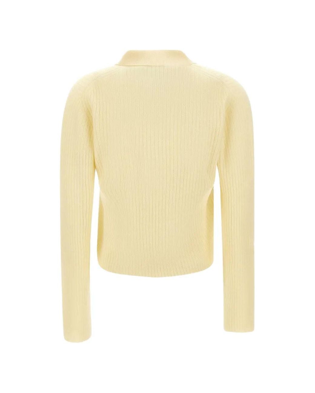 Gran Sasso White Ribbed-Knit Cashmere Sweater