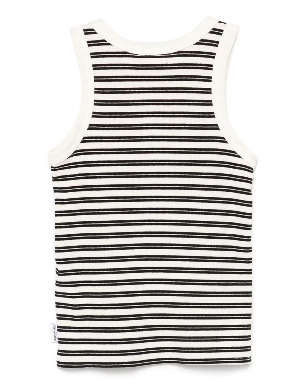 Chocoolate Blue Striped Tank Top