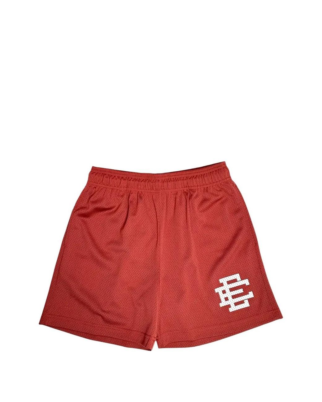 Bermudas Basic Con Logo Estampado Eric Emanuel de hombre de color Red