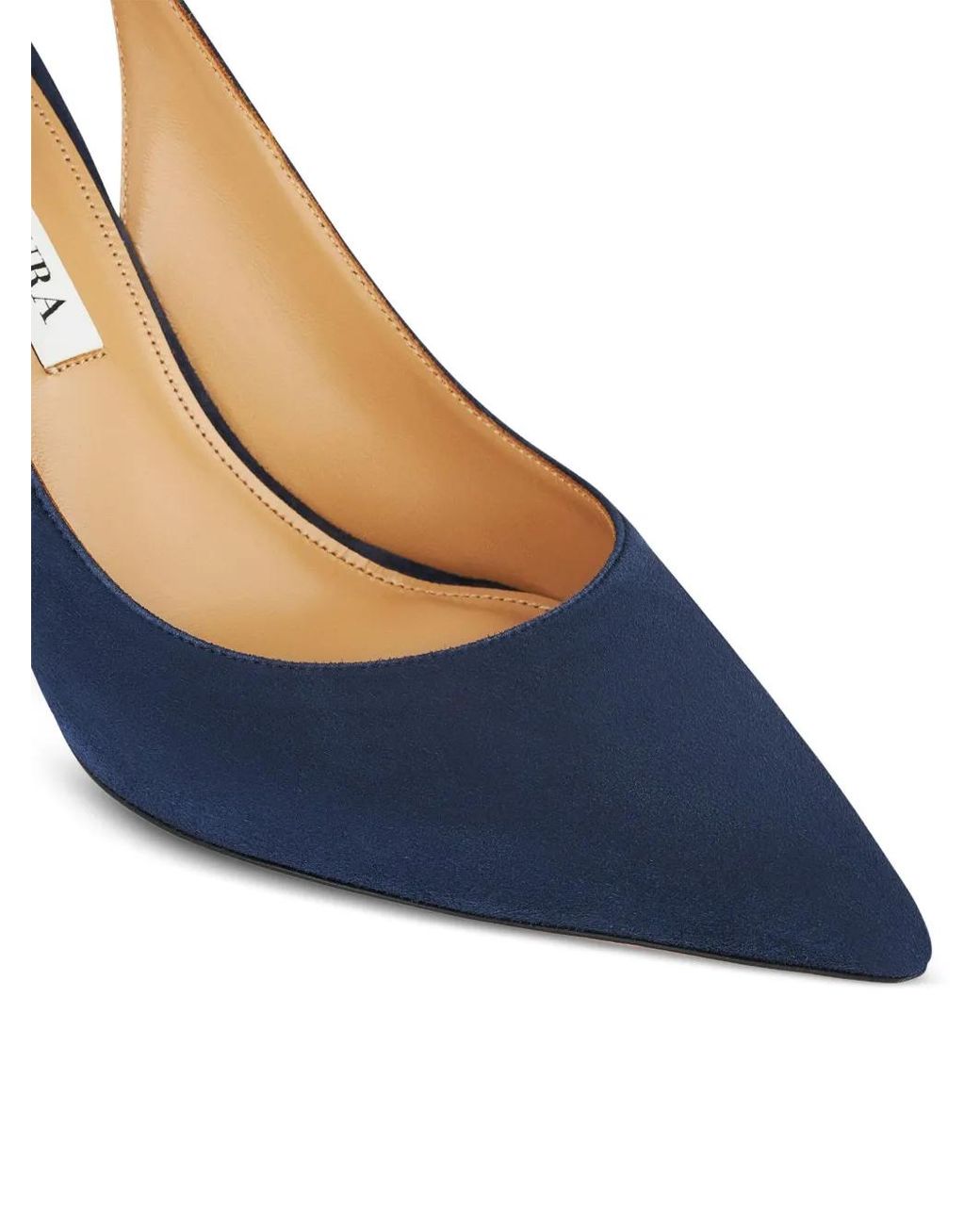 Aquazzura Blue 85Mm Bow-Tie Pumps