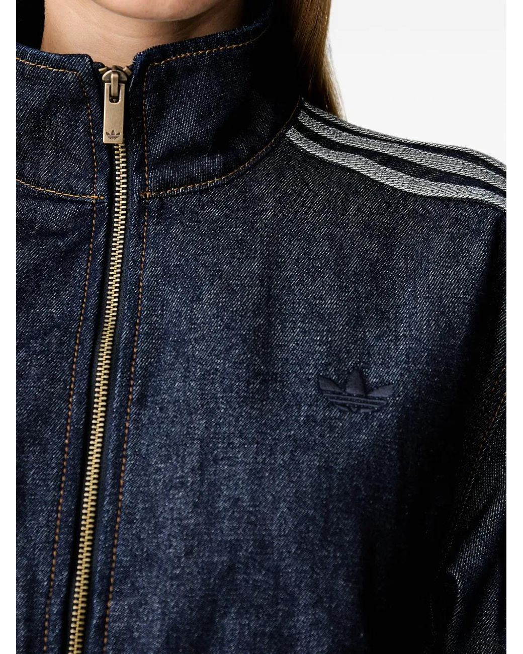 Adidas Black Firebird Denim Track Top