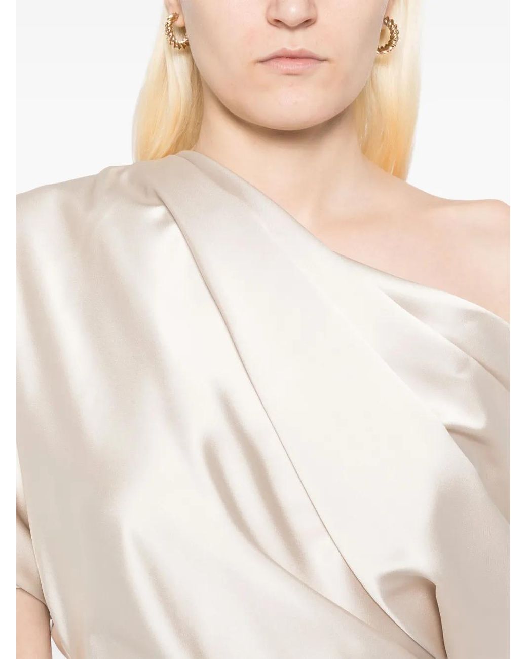 Amsale White The Slouch Dress