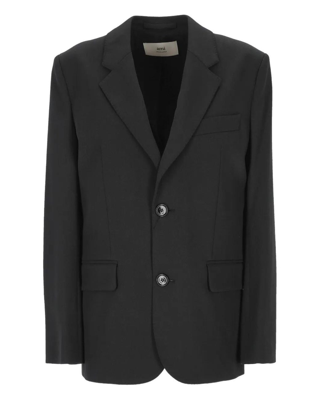 Blazer Con Hombreras AMI de color Black