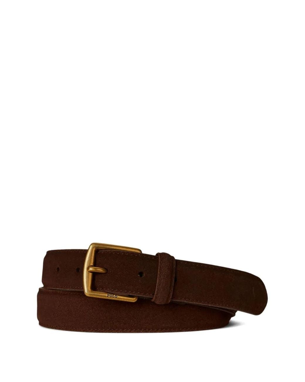 Polo Ralph Lauren Brown Suede Buckle Belt for men