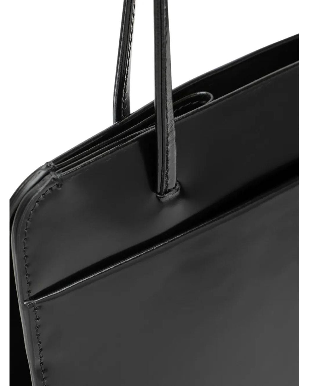 Faune Black Lisse Tote Bag