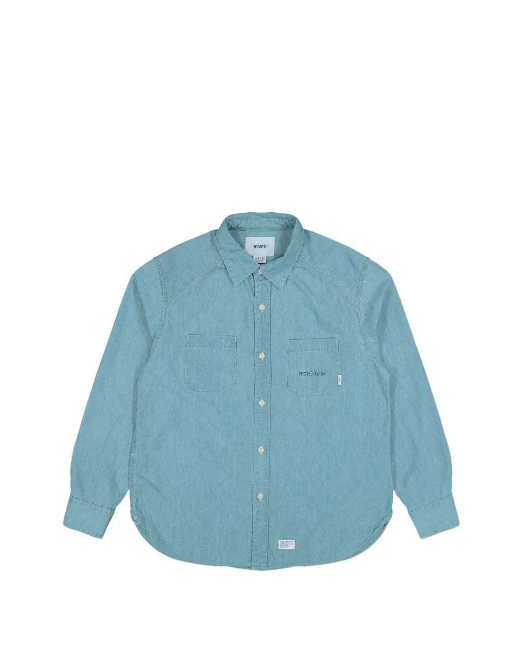 (w)taps Blue Cb Long-Sleeved Shirt for men