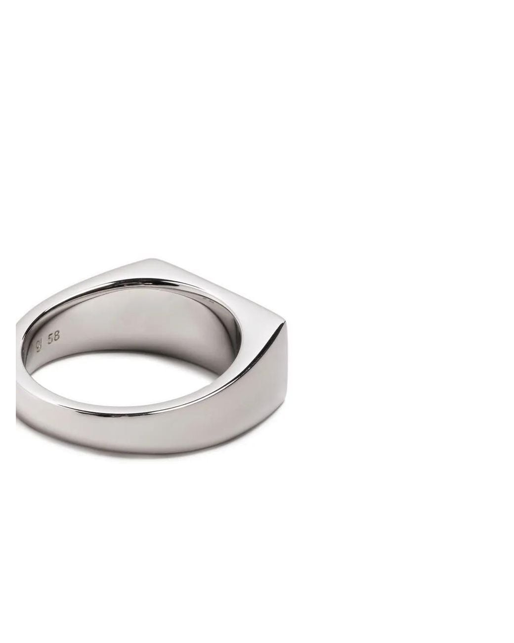Tom Wood White Eckiger Peaky Ring