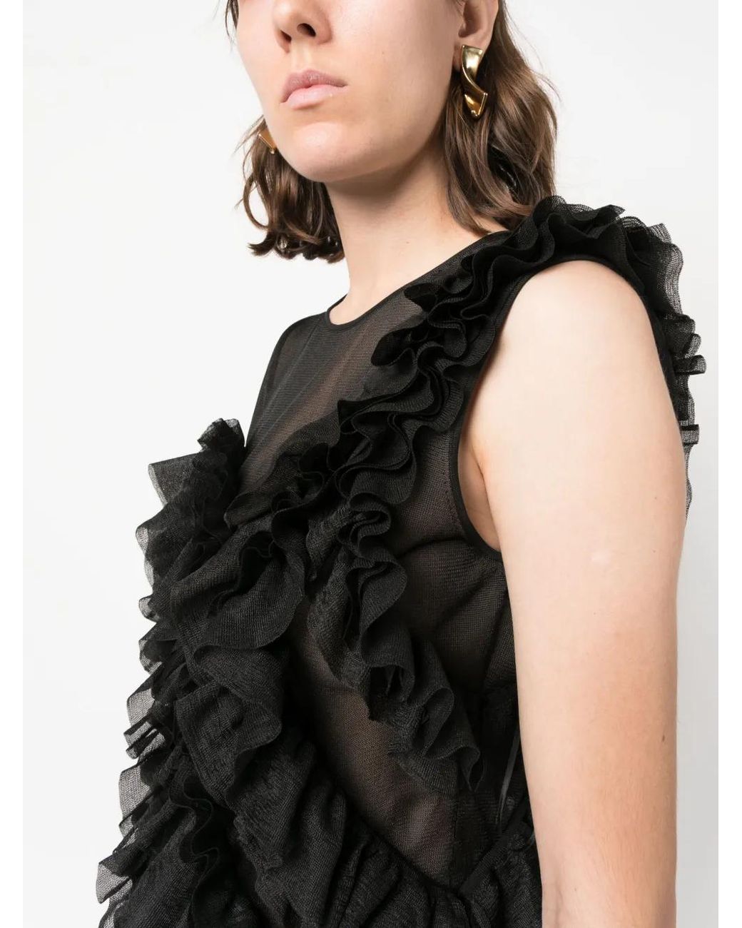 Ulla Johnson Black Winnifred Sleeveless Top