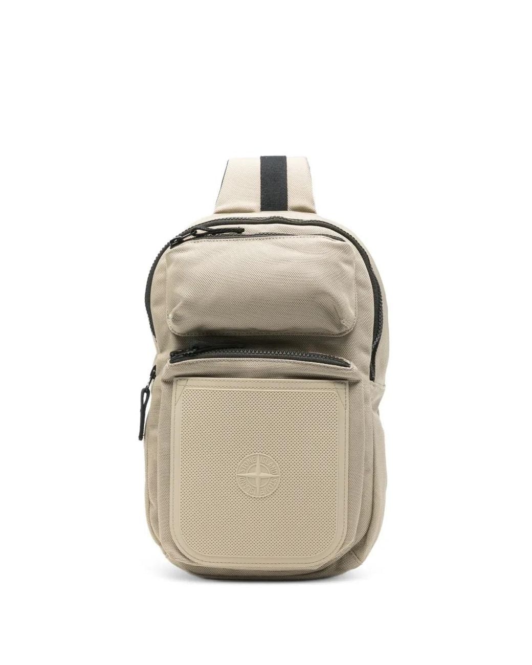 Stone Island Natural Compass-Patch Backpack for men