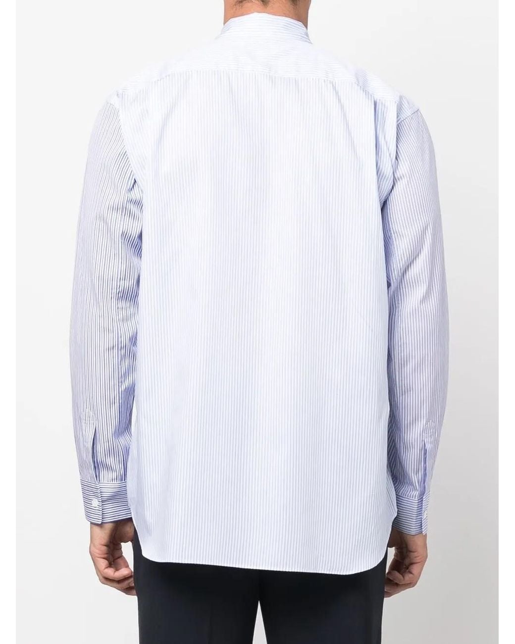 Comme des Garçons White Forever Multi-Stripe Shirt for men