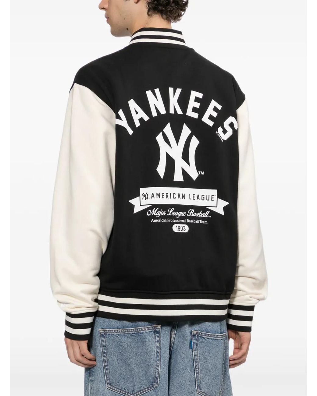 KTZ Black New York Yankees Varsity Jacket for men
