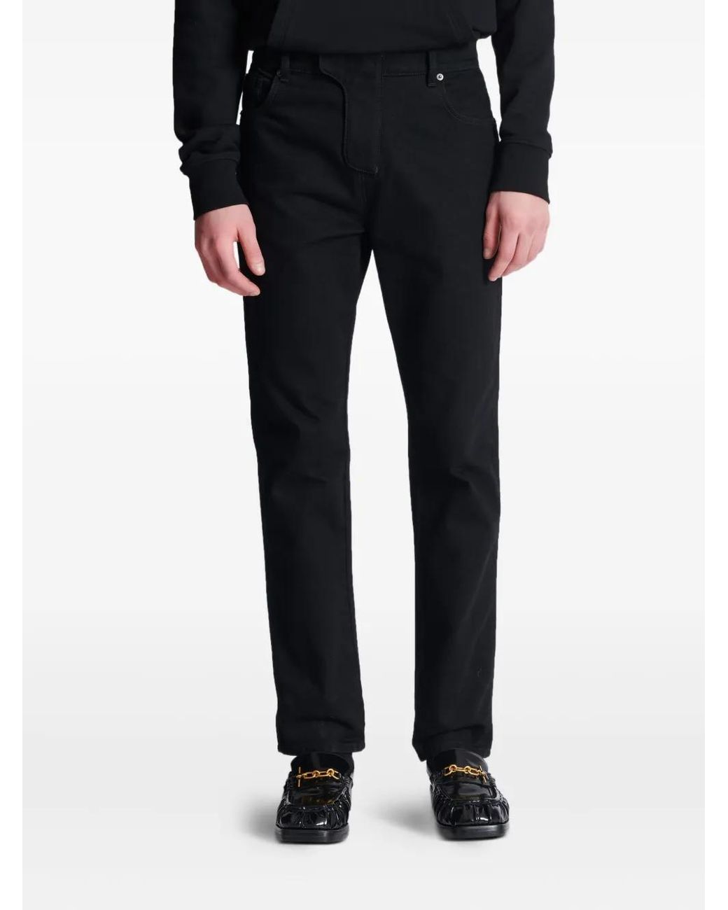 Vaqueros De Algodón Balmain de hombre de color Black