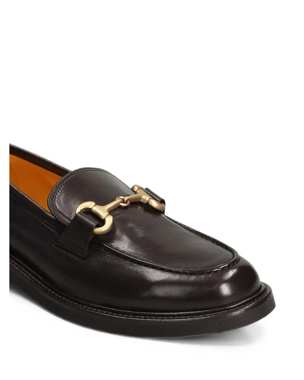 Mara Bini Black Horsebit Leather Loafers