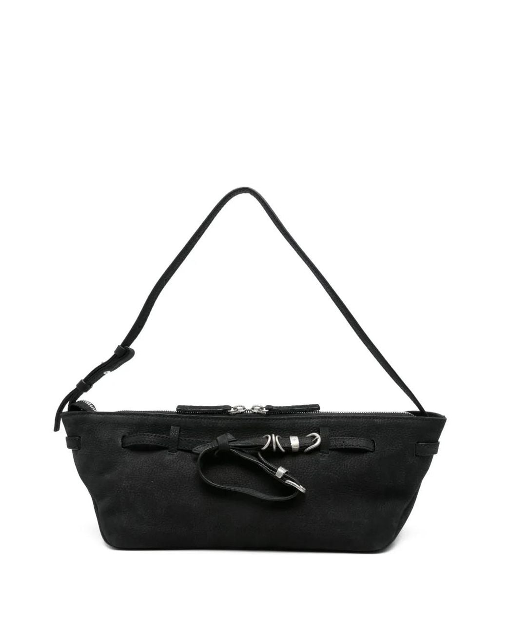 MARGE SHERWOOD Black Drawstring Shoulder Bag