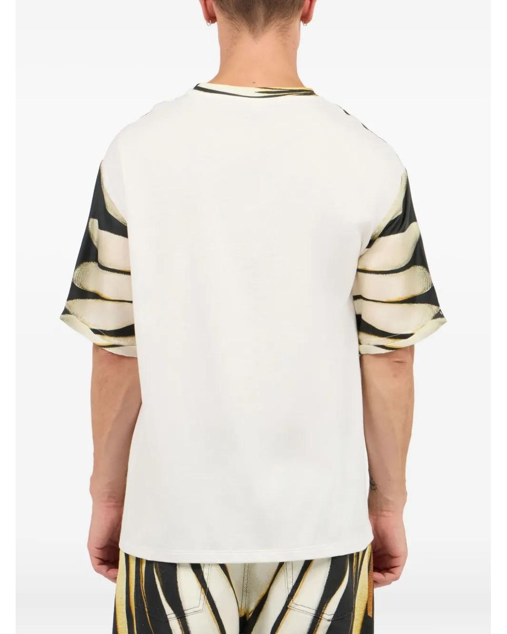 Roberto Cavalli Metallic Ray Of-Print T-Shirt for men