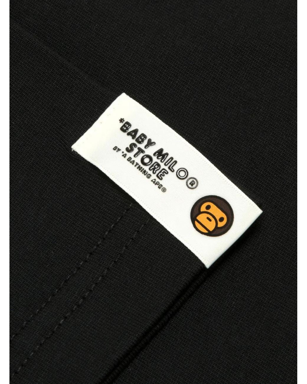 *BABY MILO® STORE BY *A BATHING APE® Black Baby Milo Capybara-Print T-Shirt