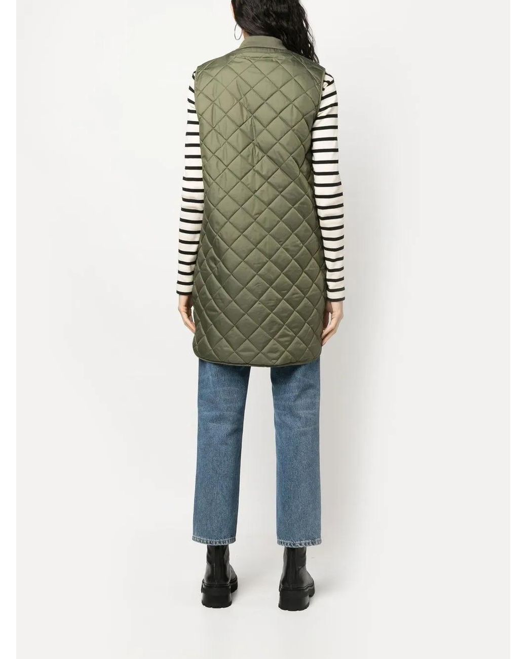 Geox Green Asheely Quilted Gilet