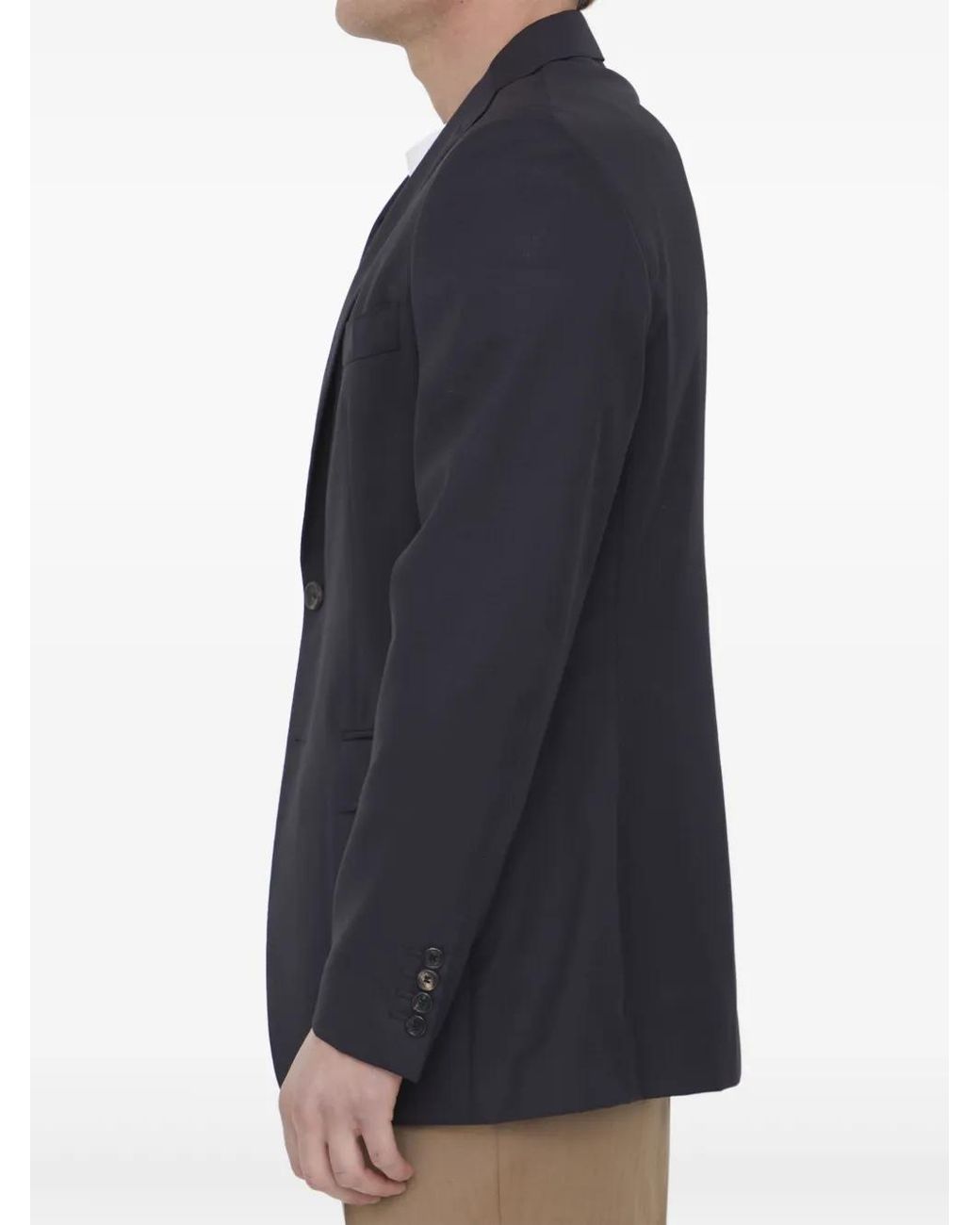 Tonello Blue Wool Blazer for men