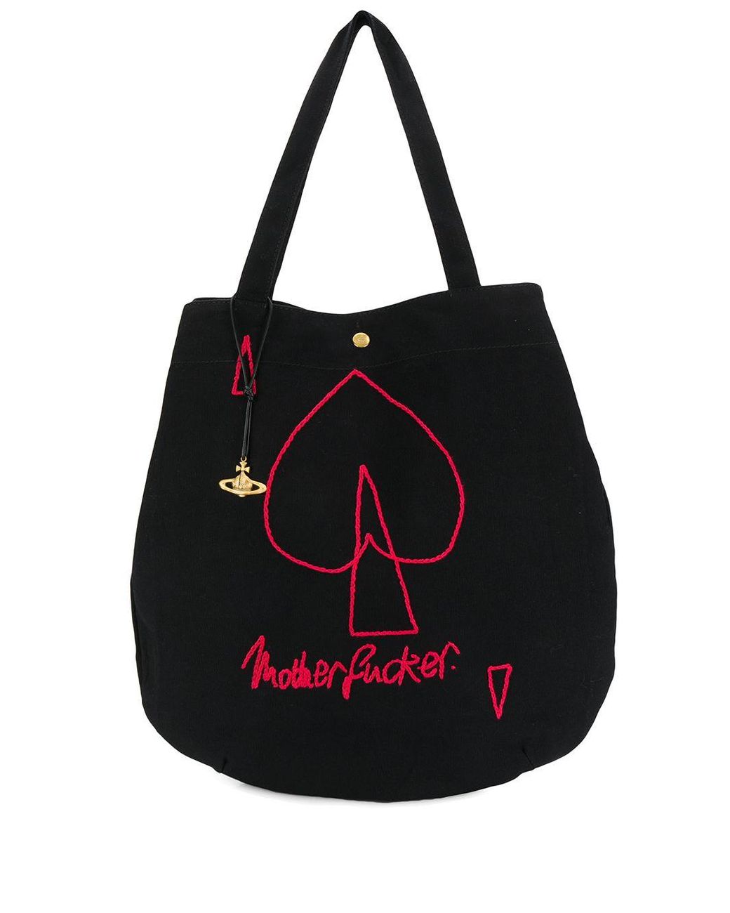 Vivienne Westwood Motherfucker Round Shopper Black | Lyst