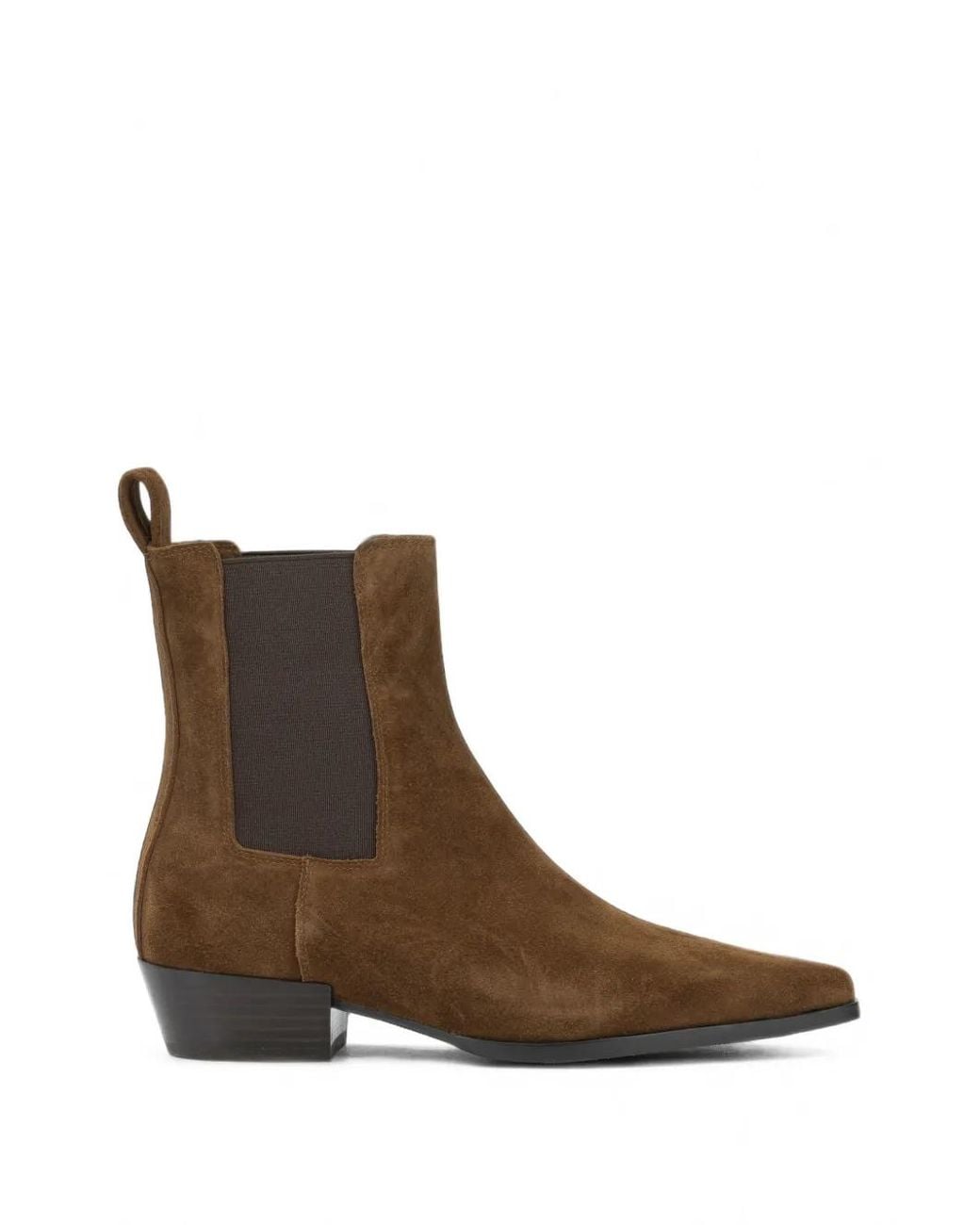 strategia shoes Brown Suede Ankle Boots