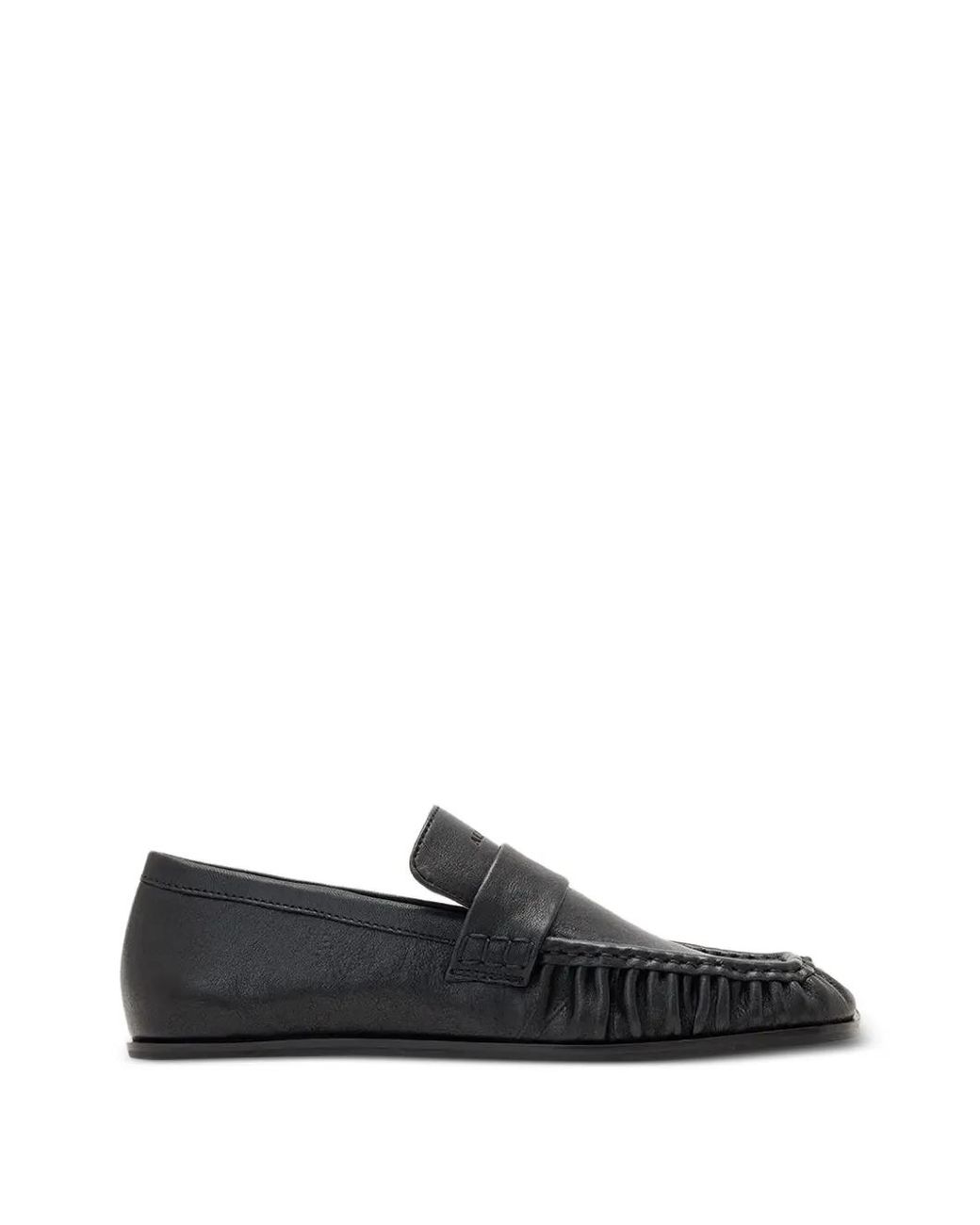 AllSaints Black Julie Leather Loafers