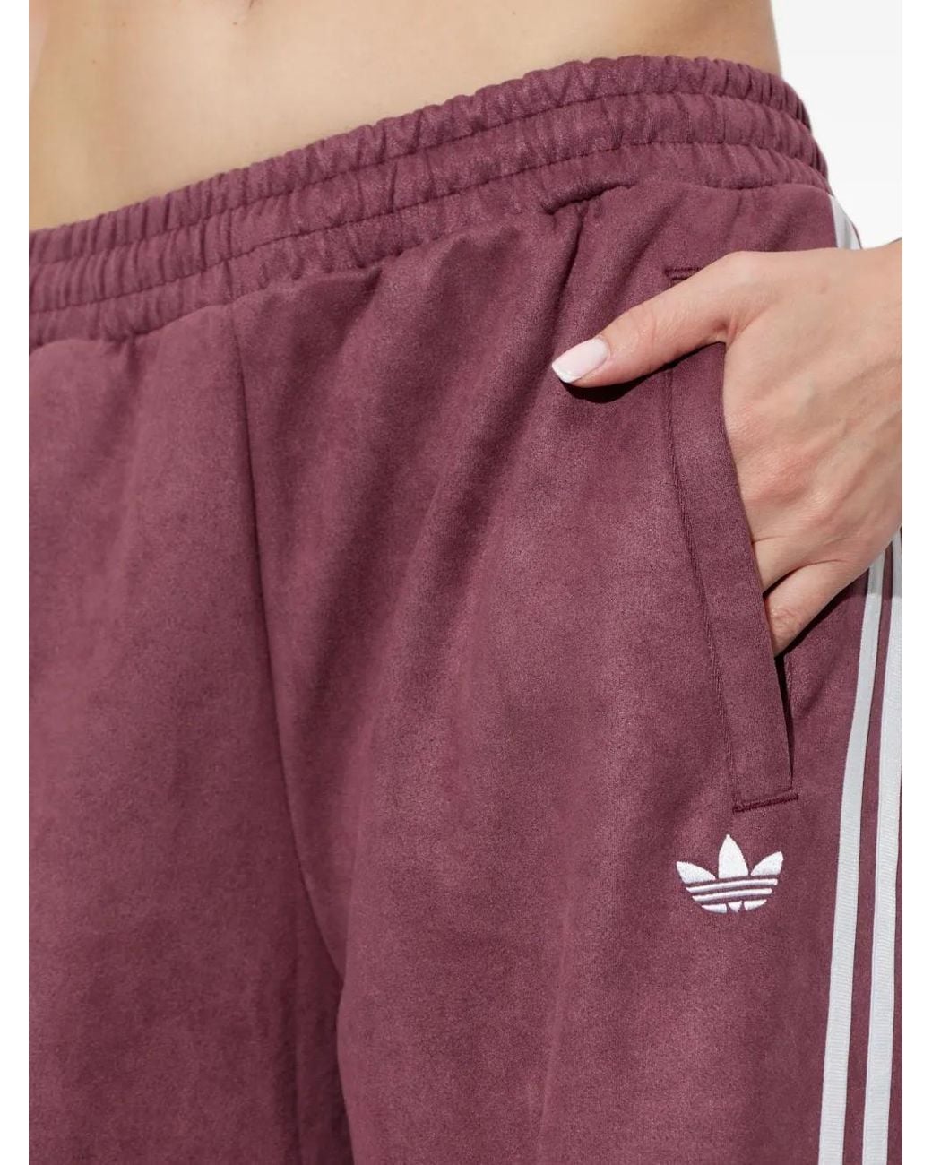 Adidas Purple Adilenium Season 6 Faux Suede Track Pant
