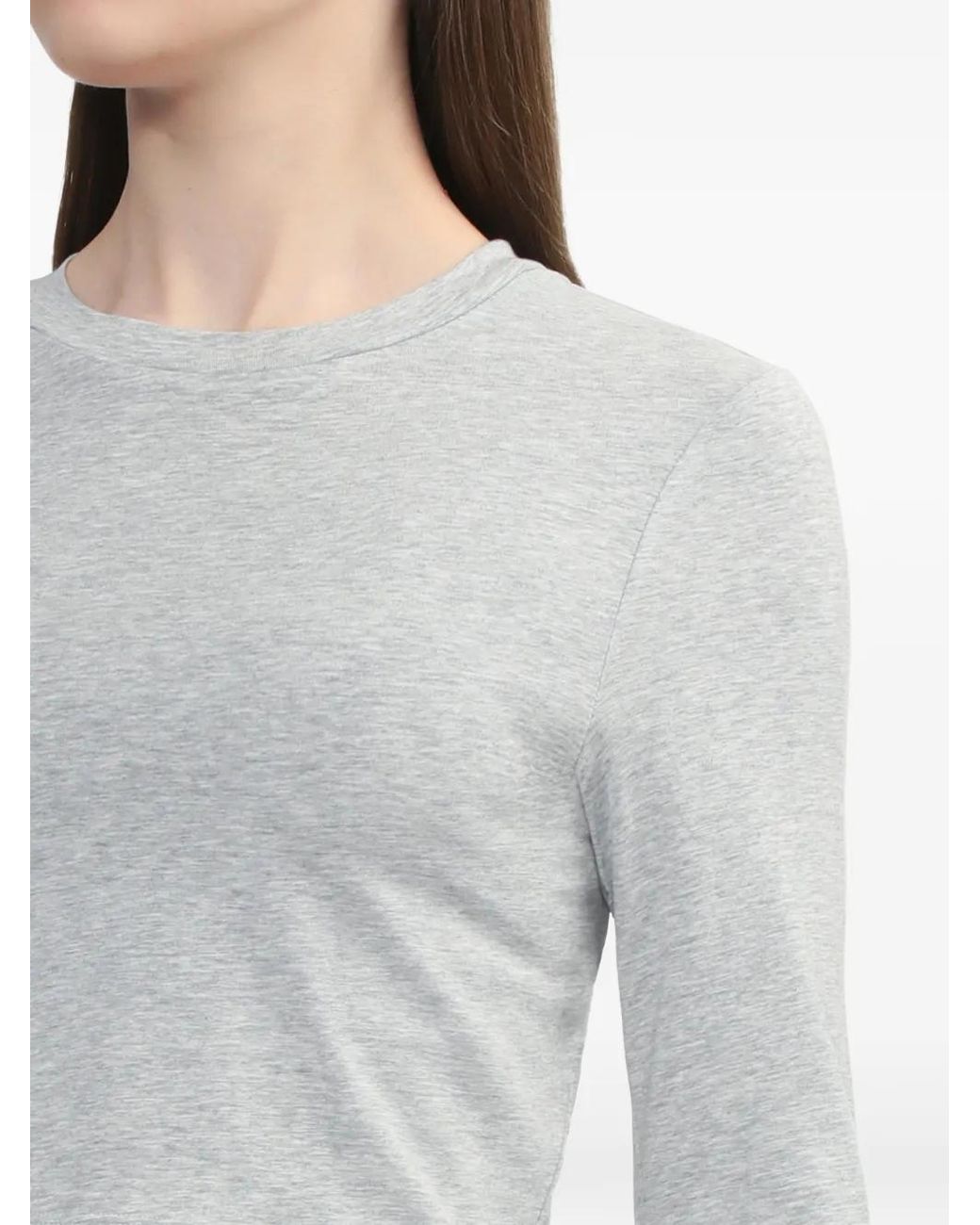 A Bathing Ape White Cropped Long-Sleeve Top