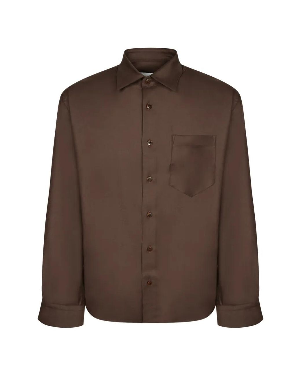 Costumein Brown Chemise À Poches Poitrine for men