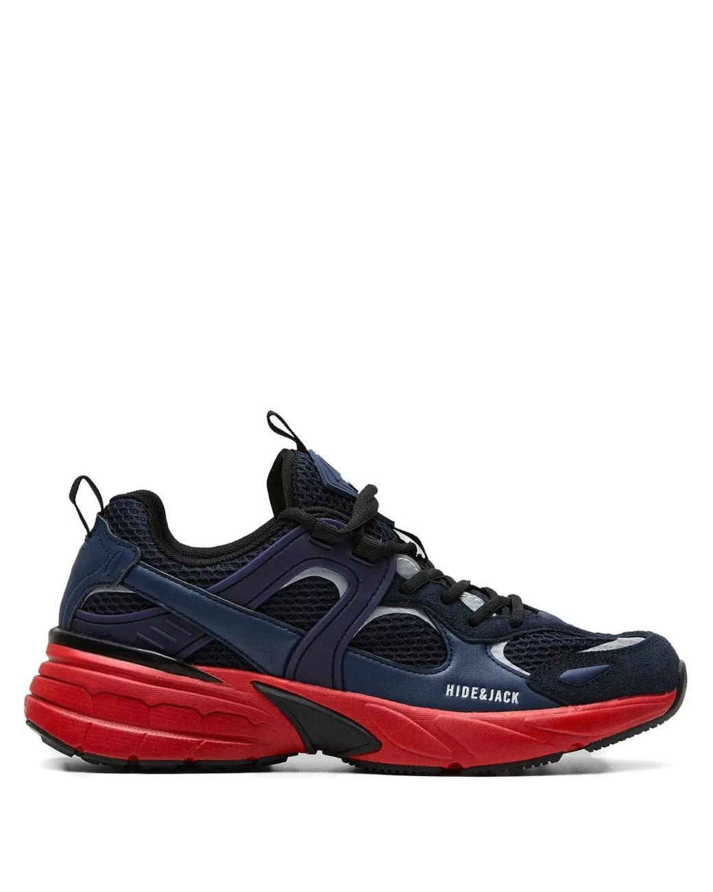 HIDE & JACK Blue Logo-Print Sneakers