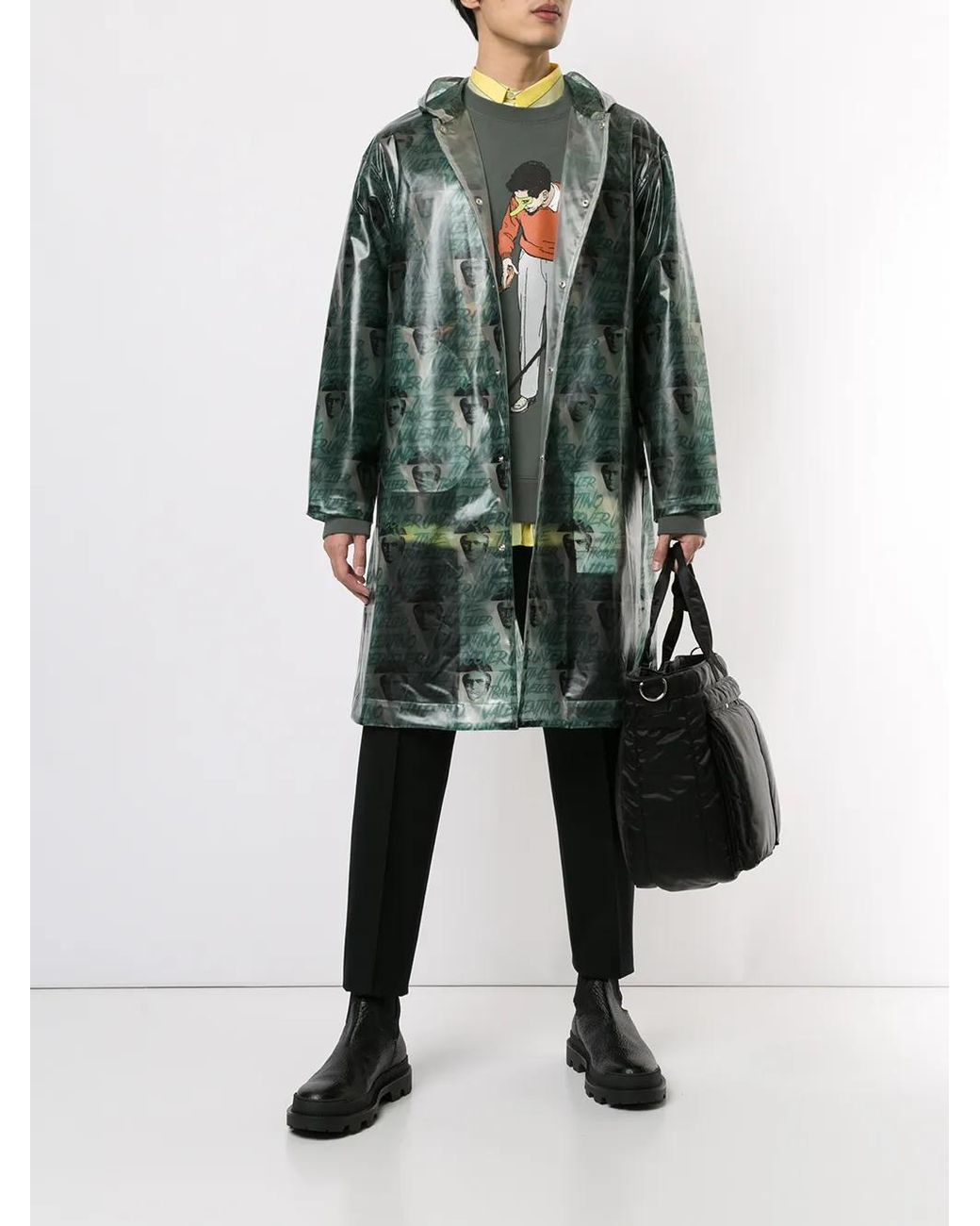 Undercover Green Clockwork Orange All-over Print Raincoat for men