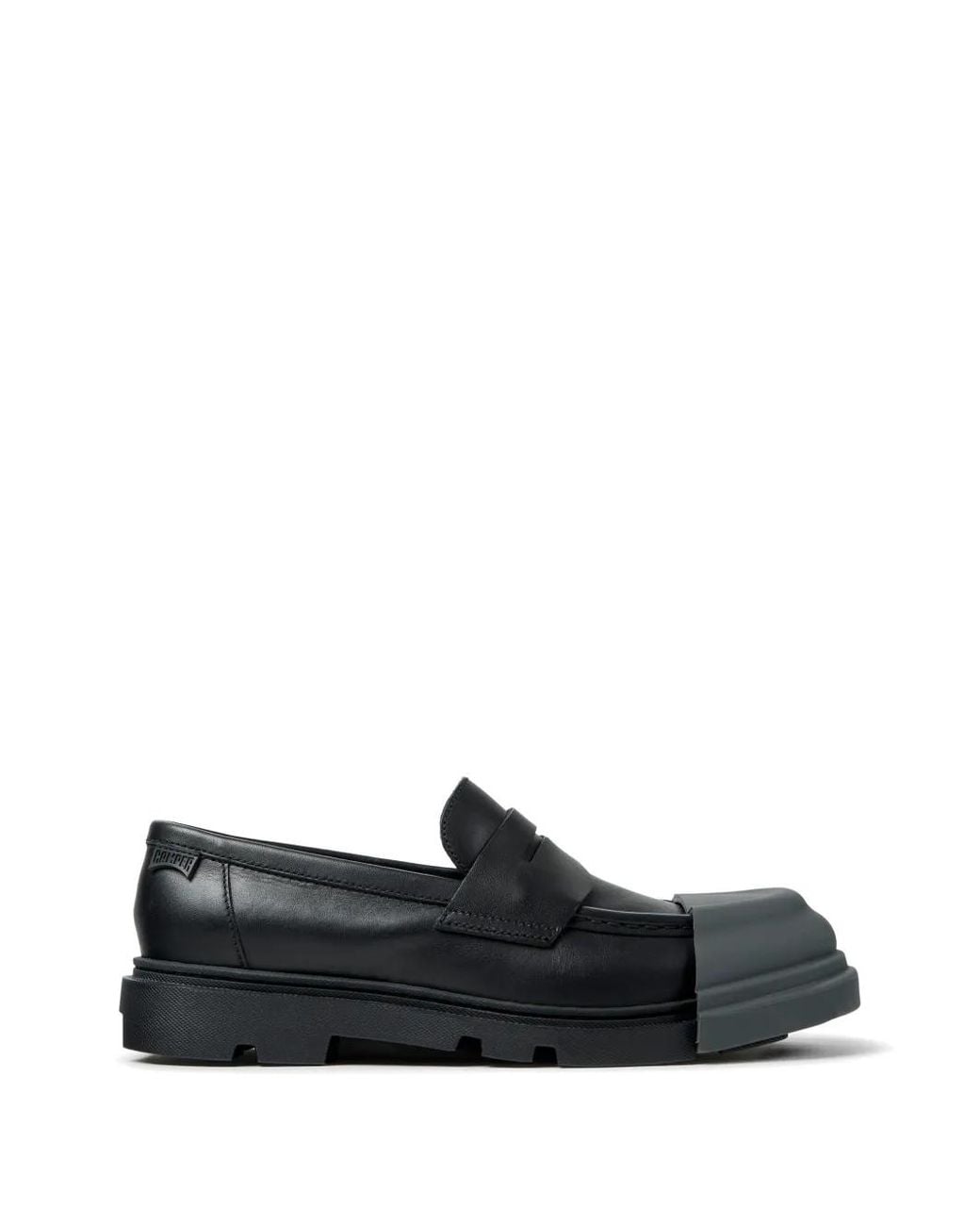 Camper Black Junction Leather Loafers