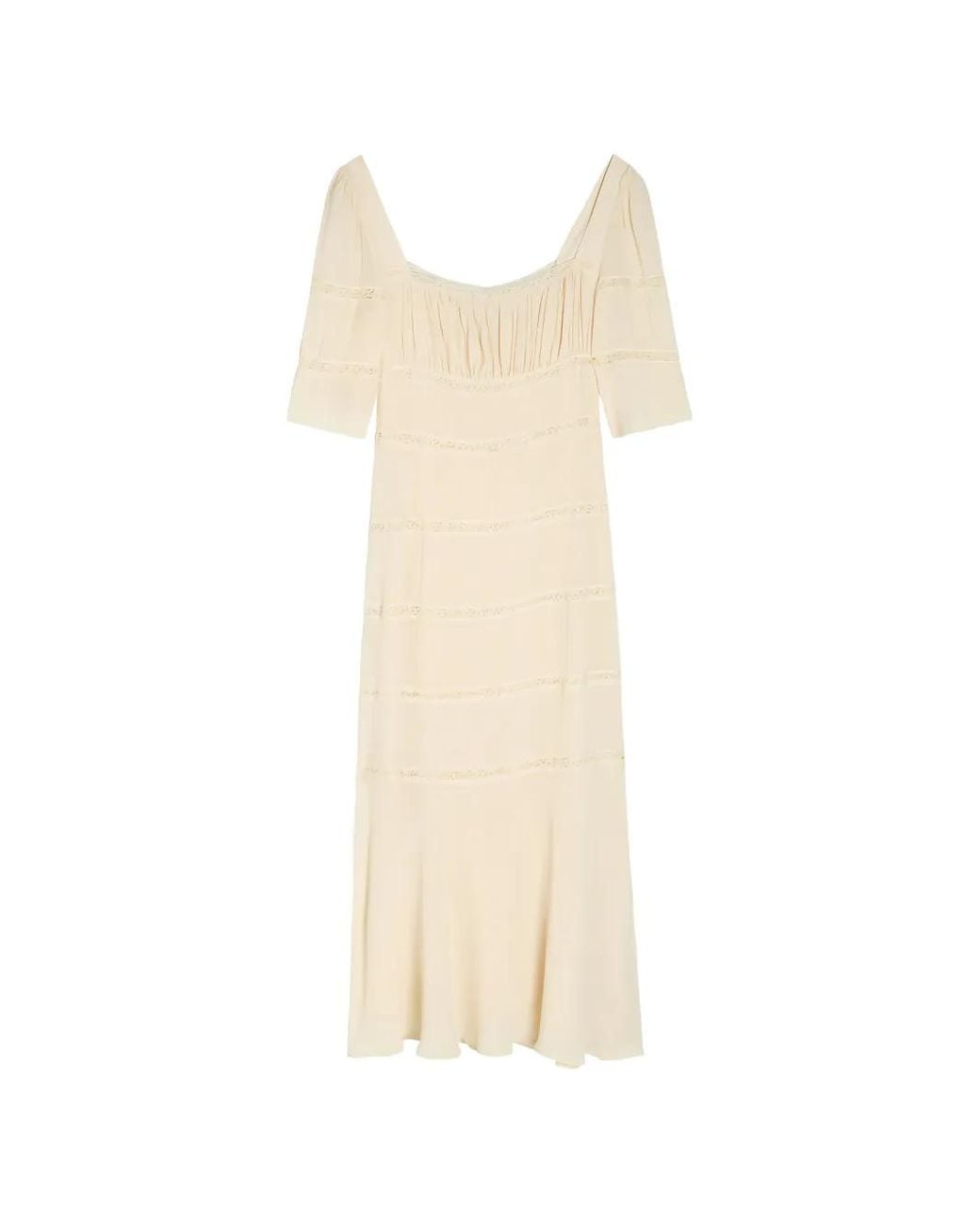knee length dresses for ladies Reformation Women's Ruched Midi Wrap Dress | 1X UK14-16