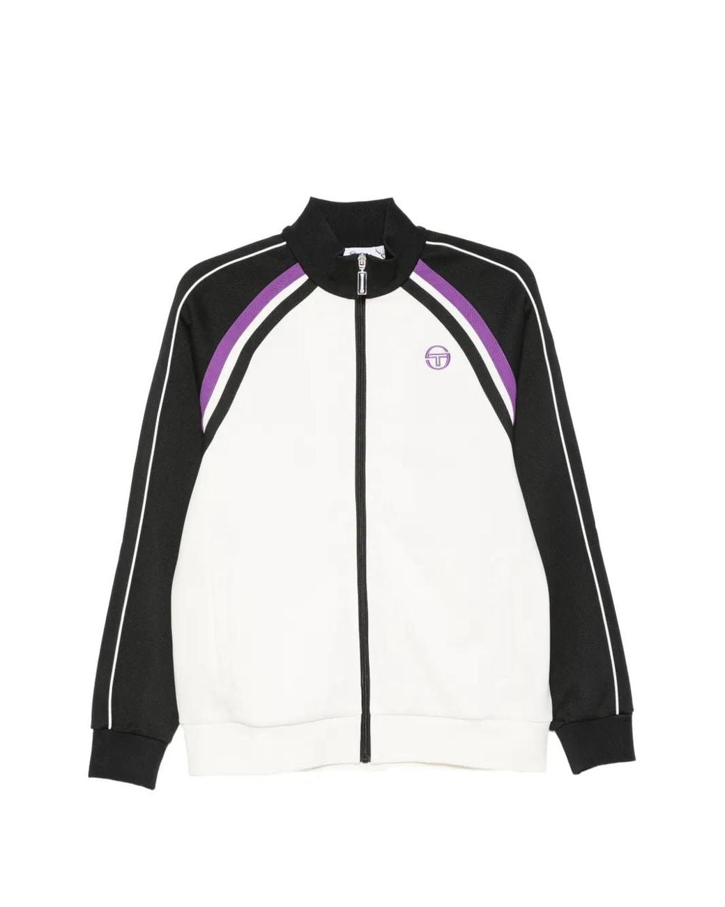Sergio Tacchini Black Ghibli Pique Track Jacket for men