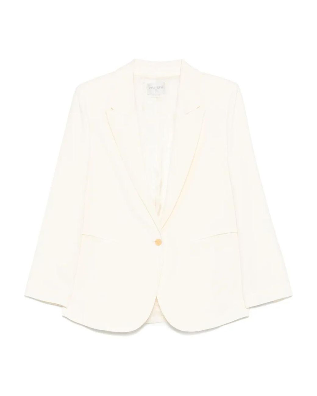 Forte_forte White Single-Breasted Blazer