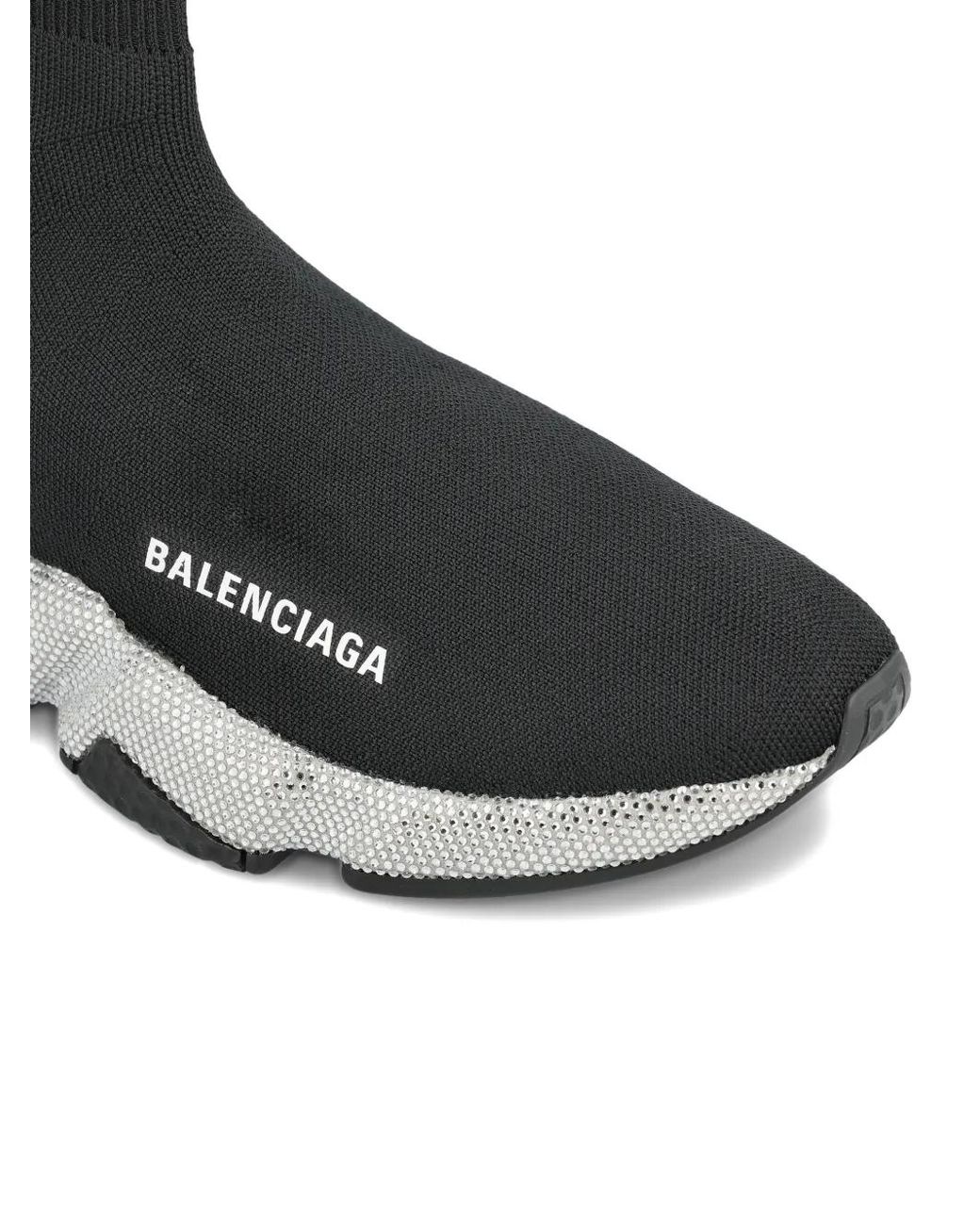 Balenciaga White Logo-Print Sneakers