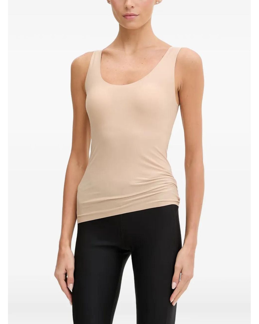 Chantelle Blue Seamless Scoop-Neck Vest