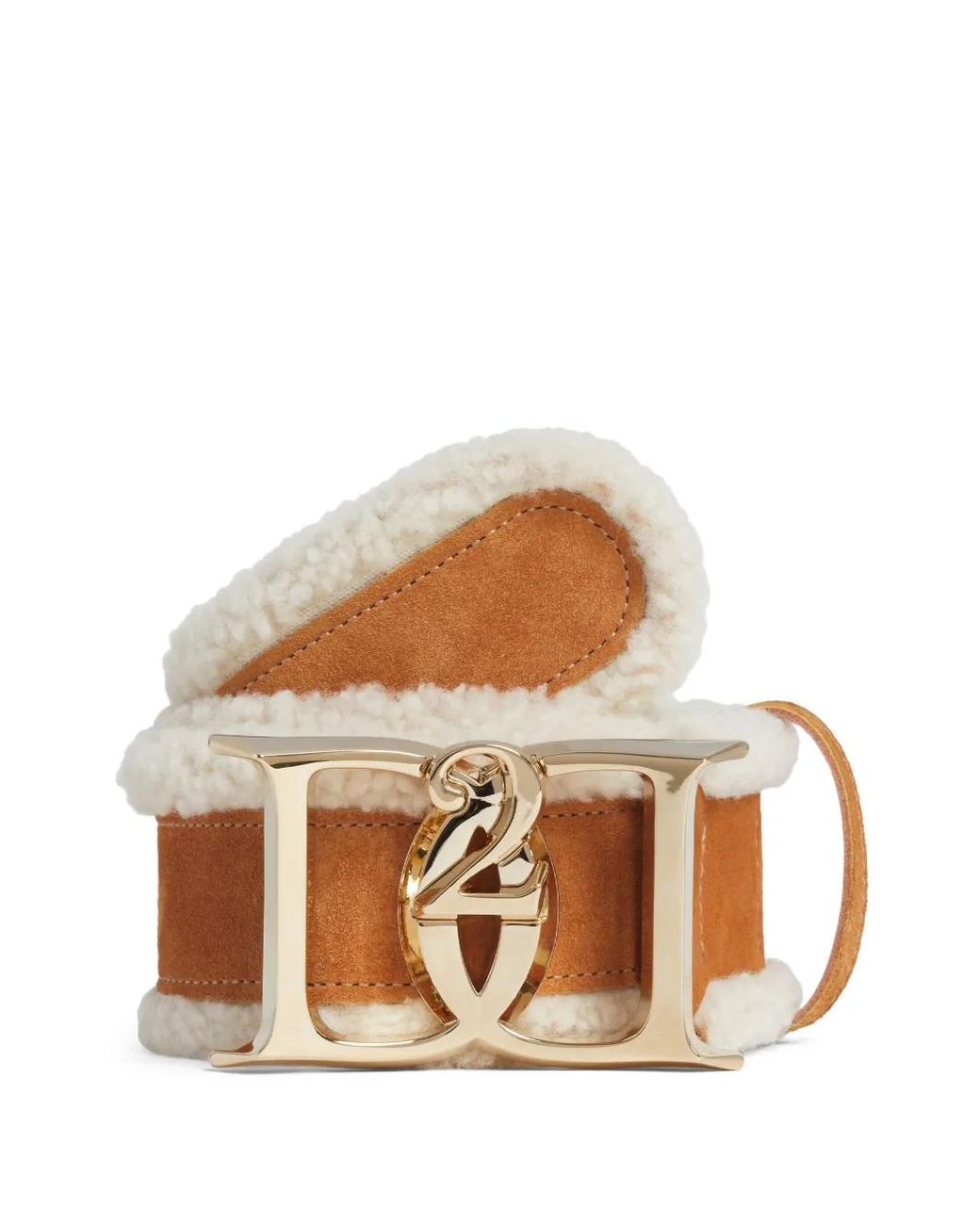 DSquared² Brown Double D-Buckle Belt