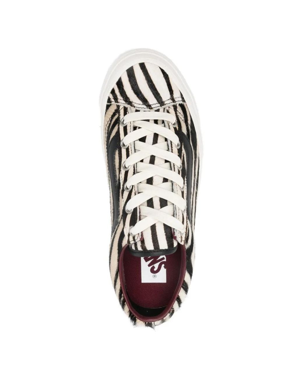 Vans White Premium Old Skool 36 Zebra Sneakers