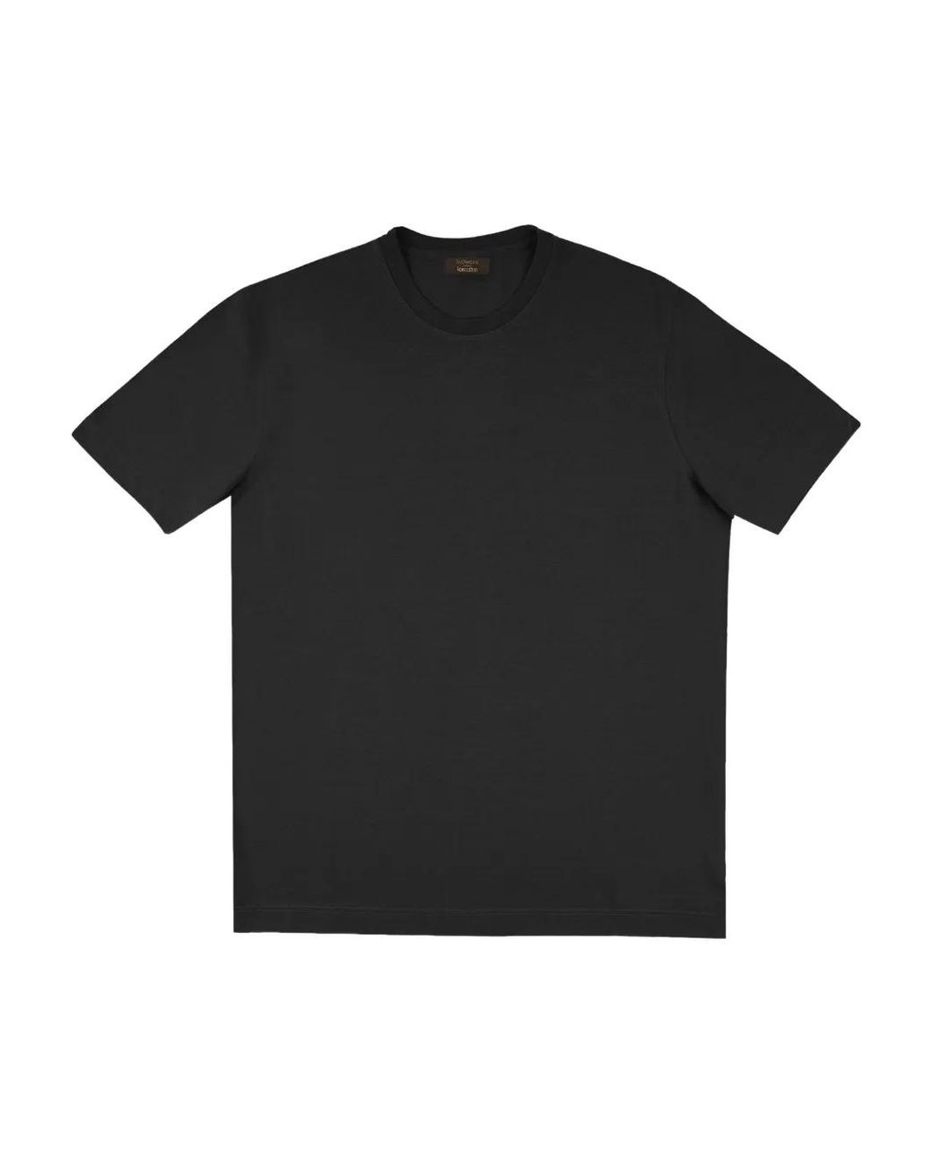 Slowear Black Cotton T-Shirt for men
