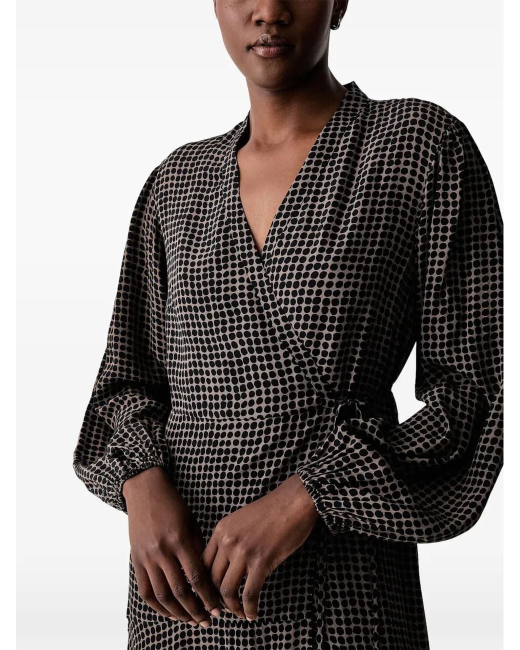 Marc O' Polo Black Robe Mi-Longue À Pois
