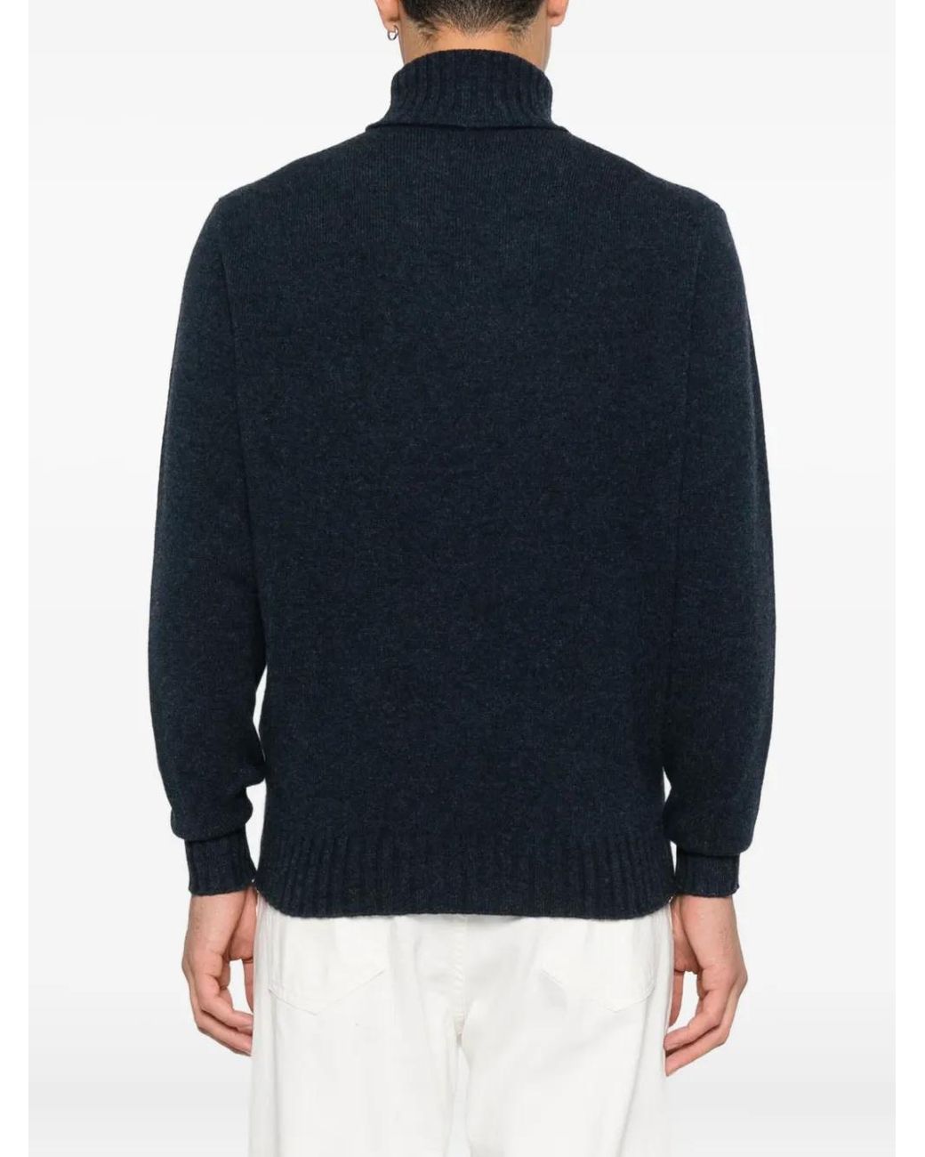 FILIPPO DE LAURENTIIS Blue Turtleneck Sweater for men