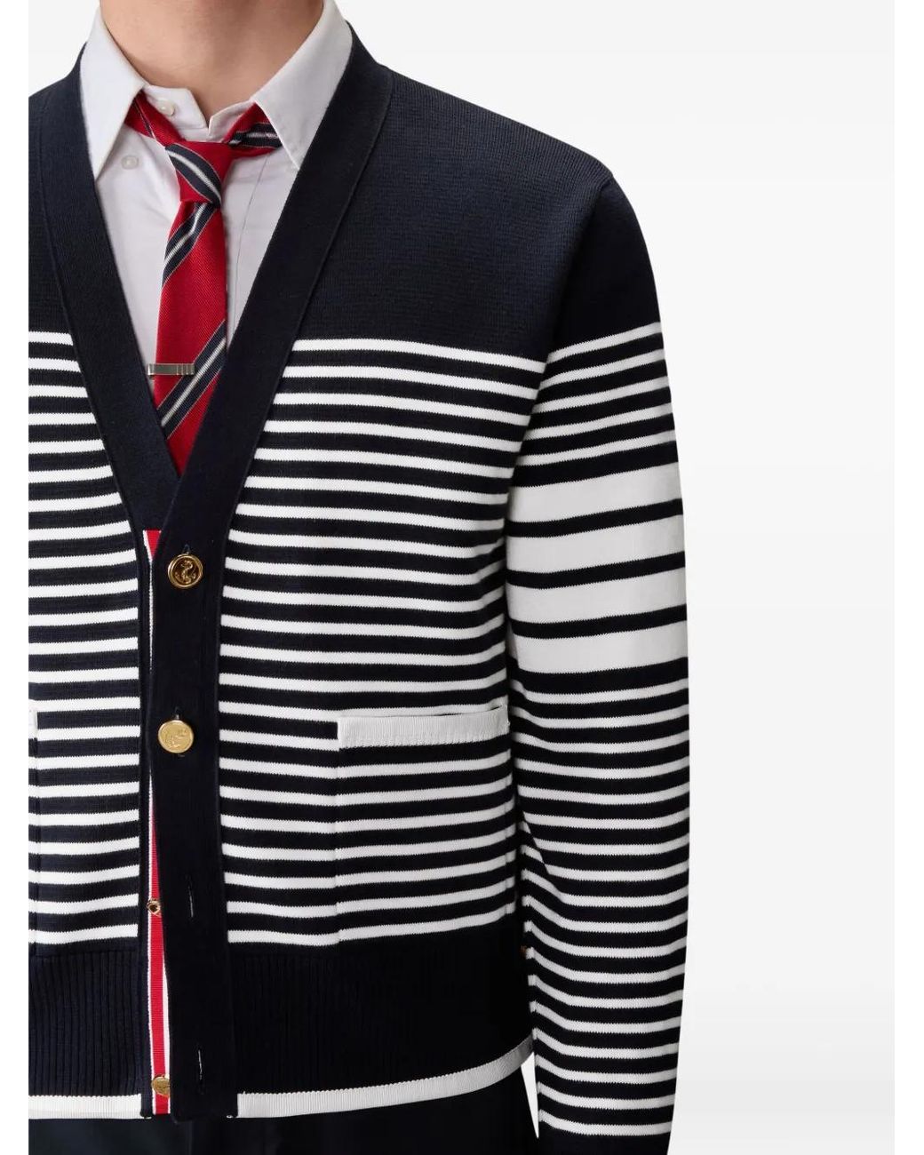 Thom Browne Gestreept Vest in het Blue voor heren