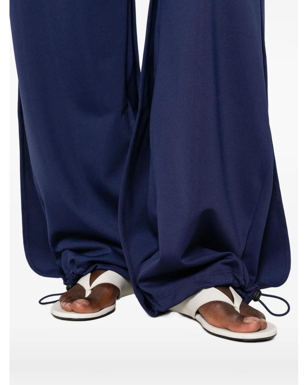 JULIE KEGELS Blue Jalla Drawstring-Hem Track Pants