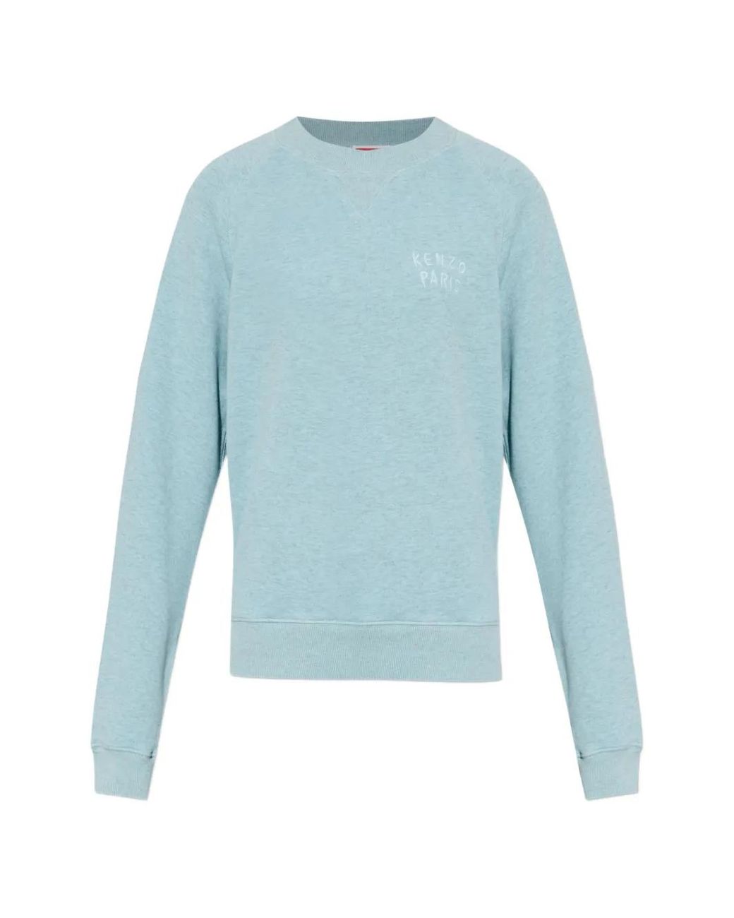 KENZO Blue Boke Heart Logo-Embroidered Sweater