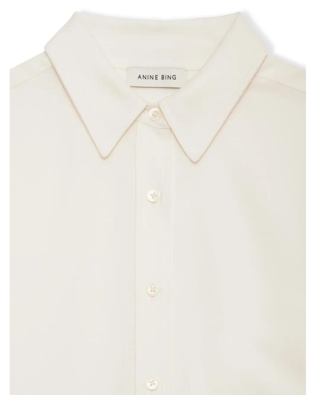 Anine Bing White Braxton Shirt