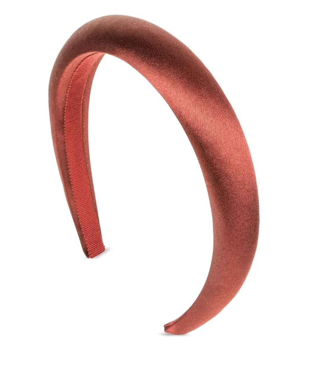 Jennifer Behr White Satin Padded Headband