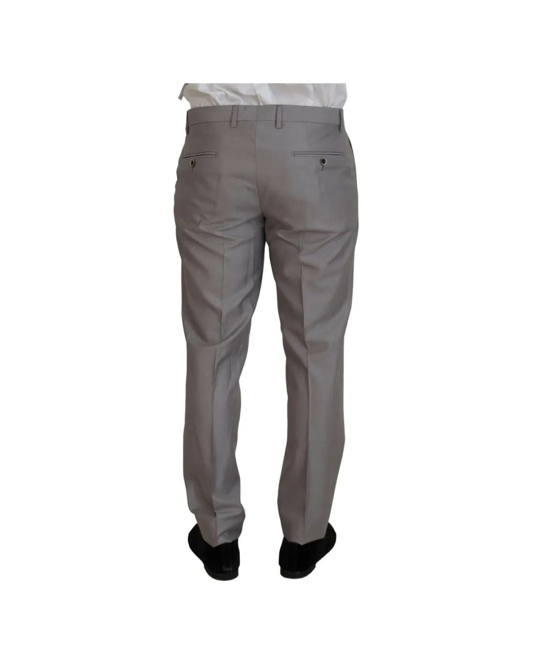 Dolce & Gabbana Gray Three-Piece Slim-Fit Suit (Set Of Three) for men