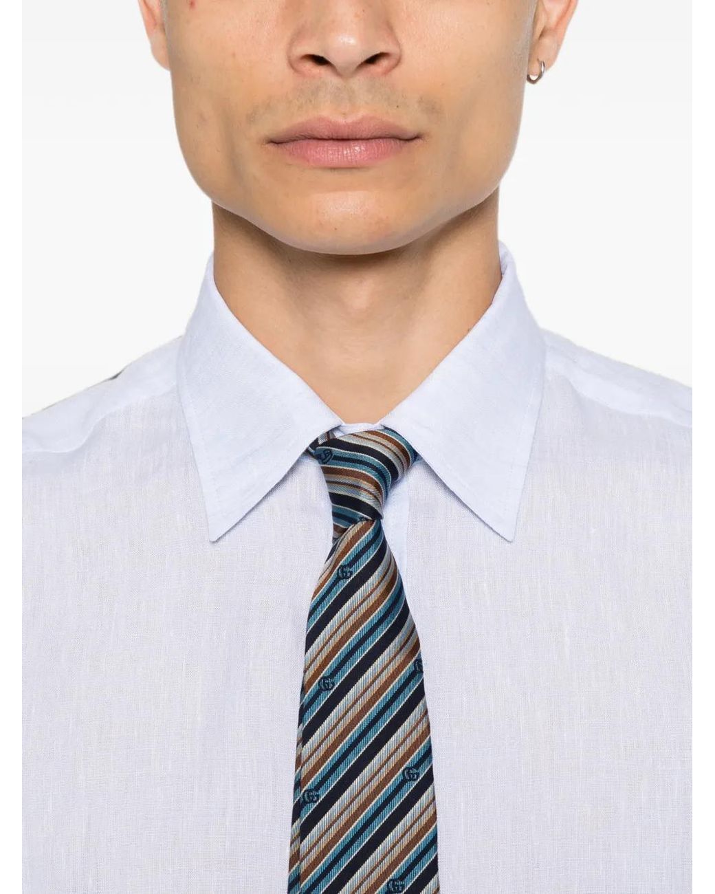 Valentino Garavani White Long-Sleeve Button-Up Shirt for men