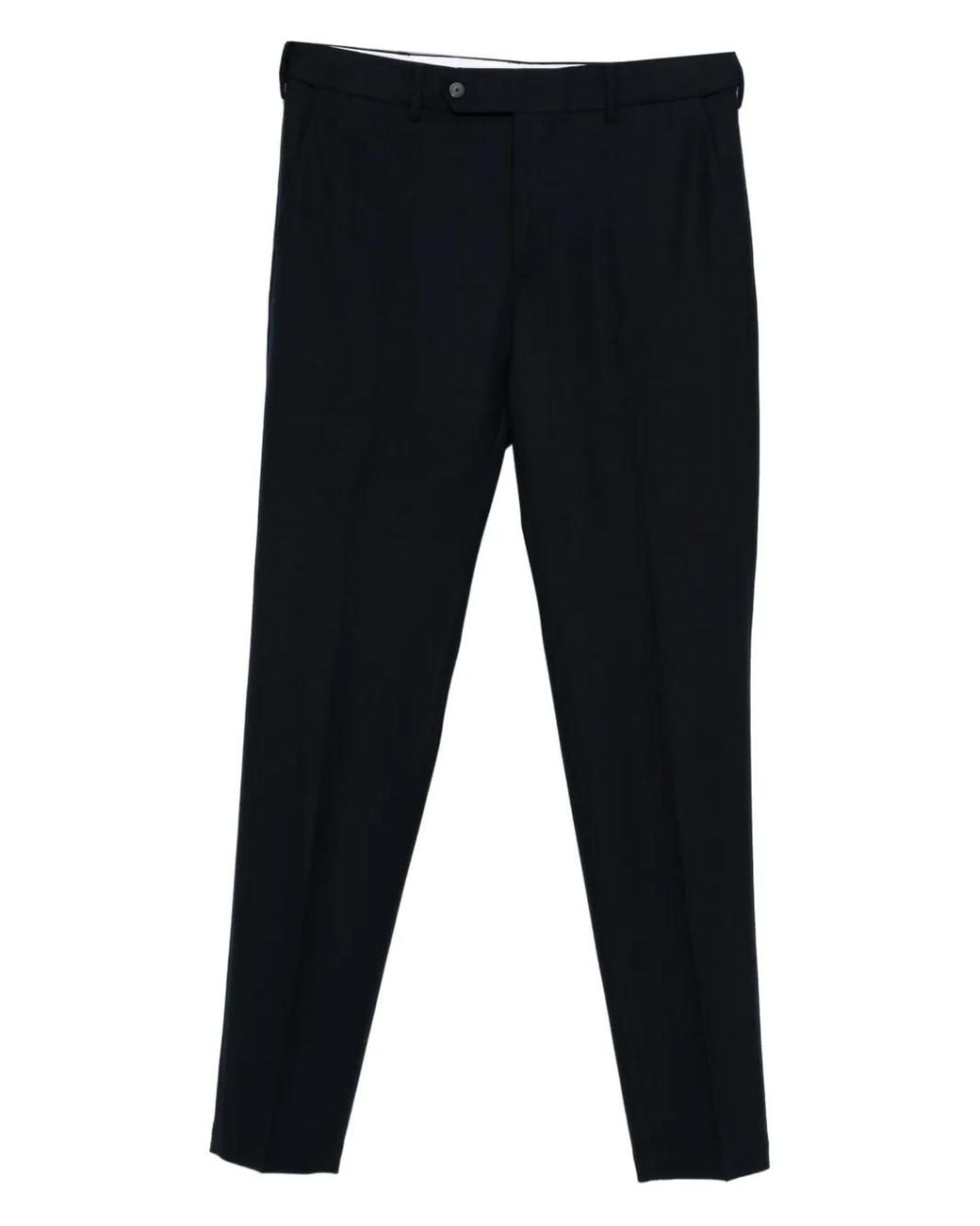 Cellar Door Blue Flat-Front Trousers for men
