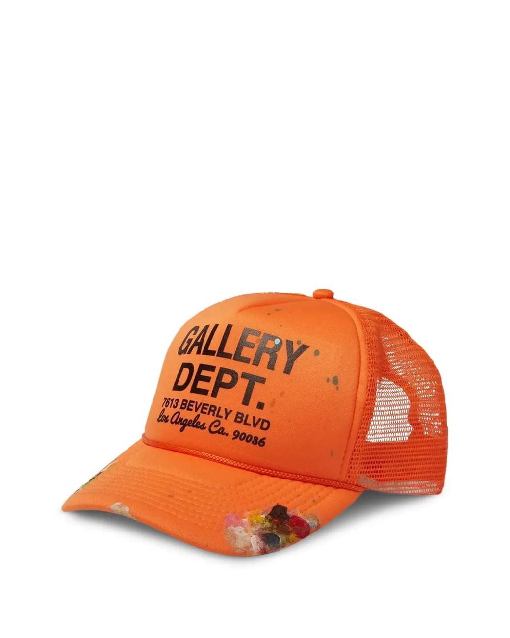 GALLERY DEPT. Orange Logo-Detail Trucker Cap
